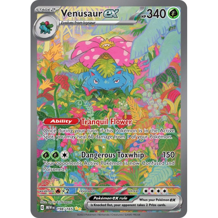 198/165 - Venusaur ex - Special Illustration Rare ⭐⭐ - SV: Scarlet & Violet 151 (MEW)