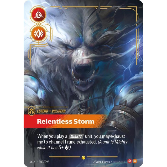 300/298 - Volibear - Relentless Storm - Showcase ⬢ - Riftbound Origins (OGN)