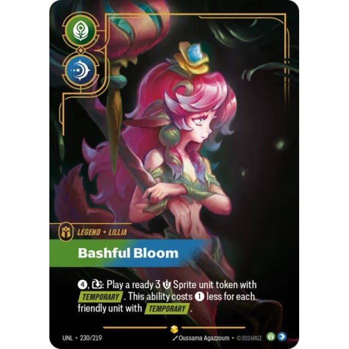 230/219 - Lillia - Bashful Bloom - Showcase ⬢ - Riftbound Unleashed (UNL)