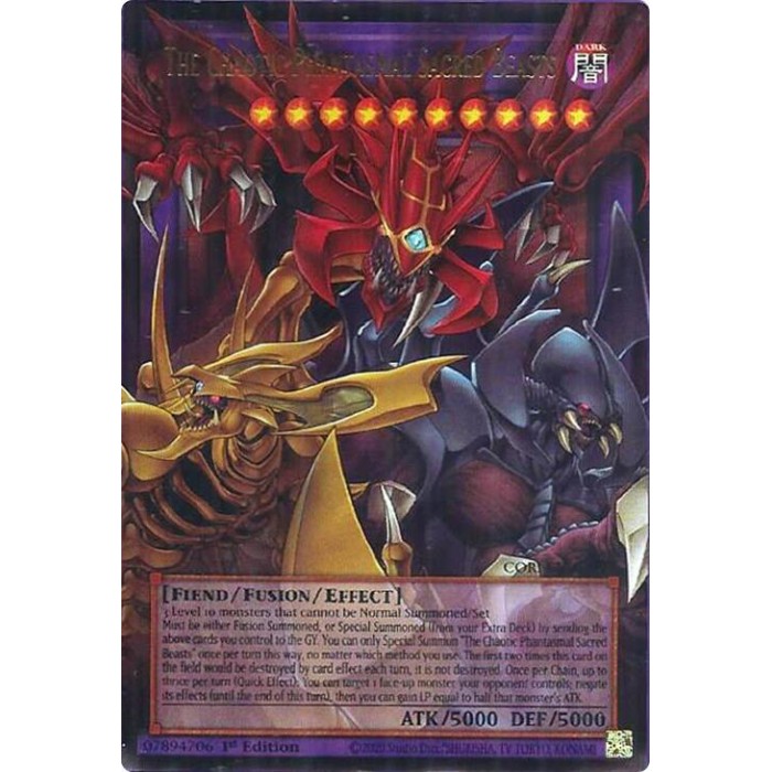 CORI-EN209 - The Chaotic Phantasmal Sacred Beasts - Ultra Rare - Yu-Gi-Oh! Chaos Origins (CORI) 