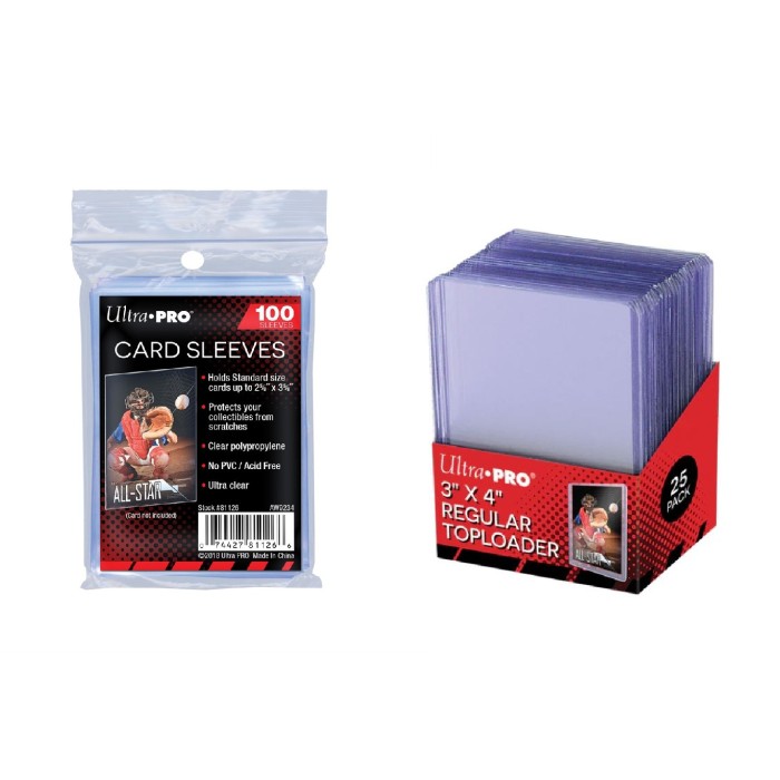Protection Starter Kit — Ultra Pro Penny Sleeves (100) + Toploaders (25)